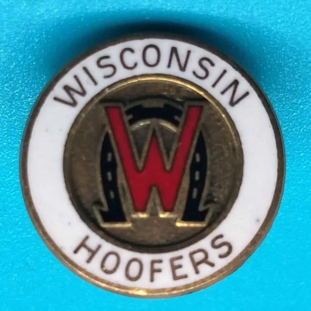 Wisconsin Hoofers Enamel Lapel Pin Outdoors Club University Wisconsin Madison